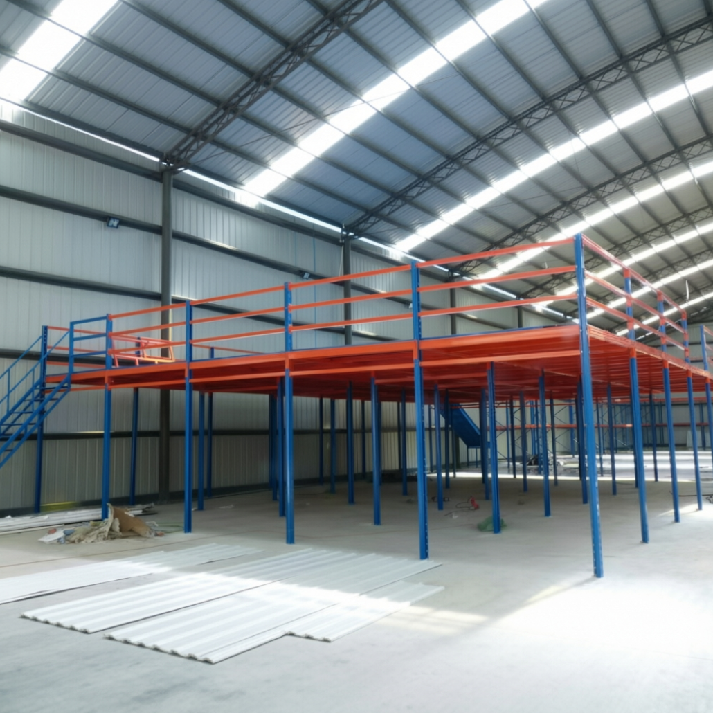 Competitive Price Heavy Duty Steel Mezzanine Floor Rack System Warehouse Loft Platform Storage Shelf with Pallet Racking