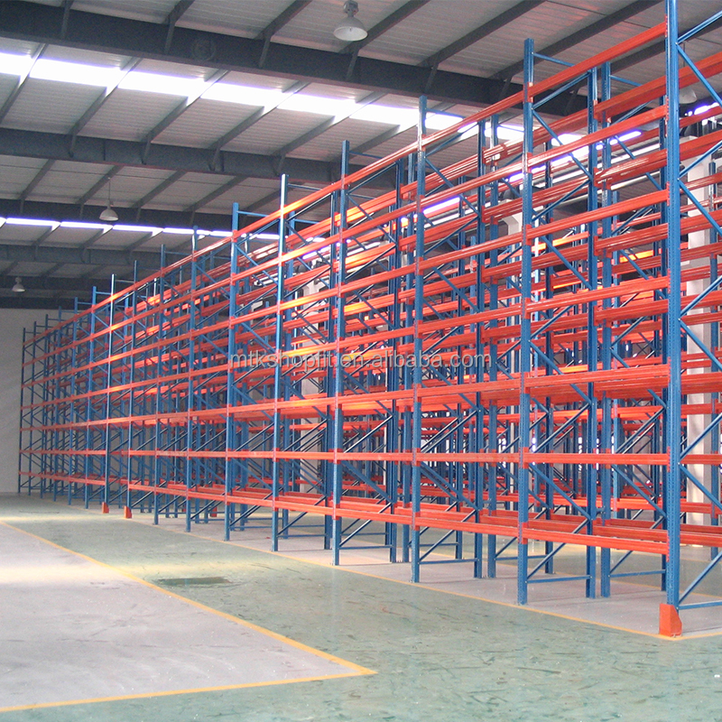 Multi-level Stacking Rack Storage Shelf Adjustable Warehouse Heavy Duty Cold Rolled Steel Powder Coated Selective Pallet Rack