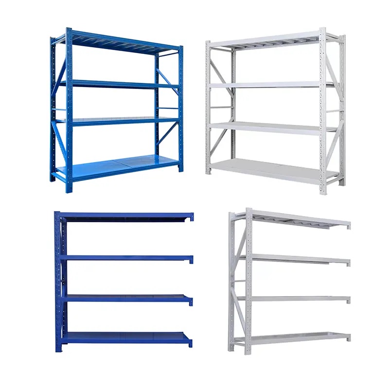 Boltless Metal Shelving 4 Tier Steel Storage Racks Medium Heavy Duty 200KG 300KG 500KG Load Corrosion Resistant Warehouse Shelf
