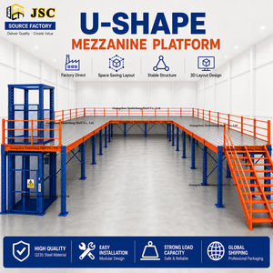 Industrial Warehouse Mezzanine Floor System Steel Structure Platform