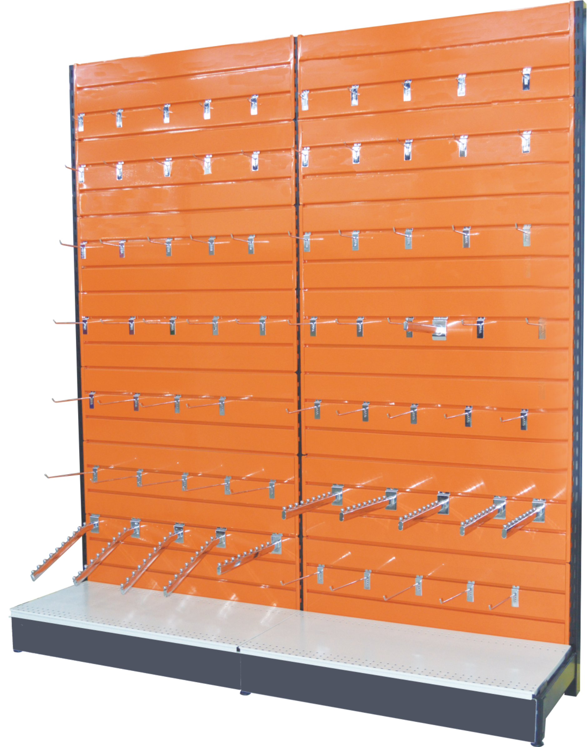 2019 New Design Slatwall Display Shelving/Slatwall Gondola Shelf/Slatwall Gondola Shelving