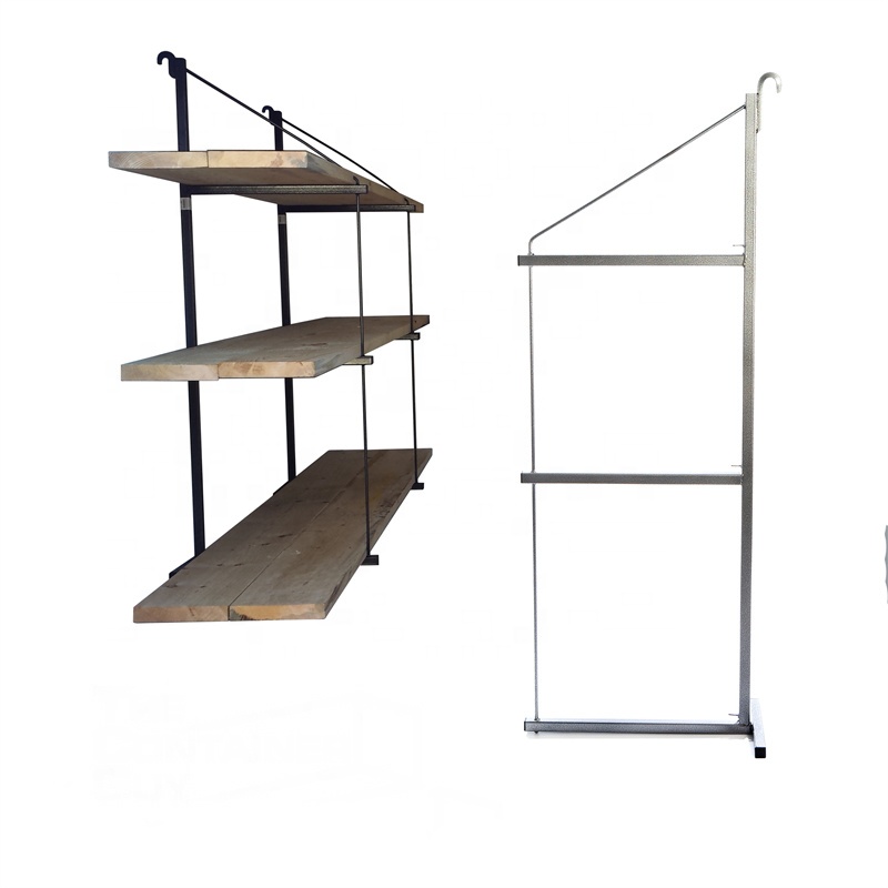 No Welding Heavy Duty Shipping Container Hanging Shelf Storage Rack System For Container Modification