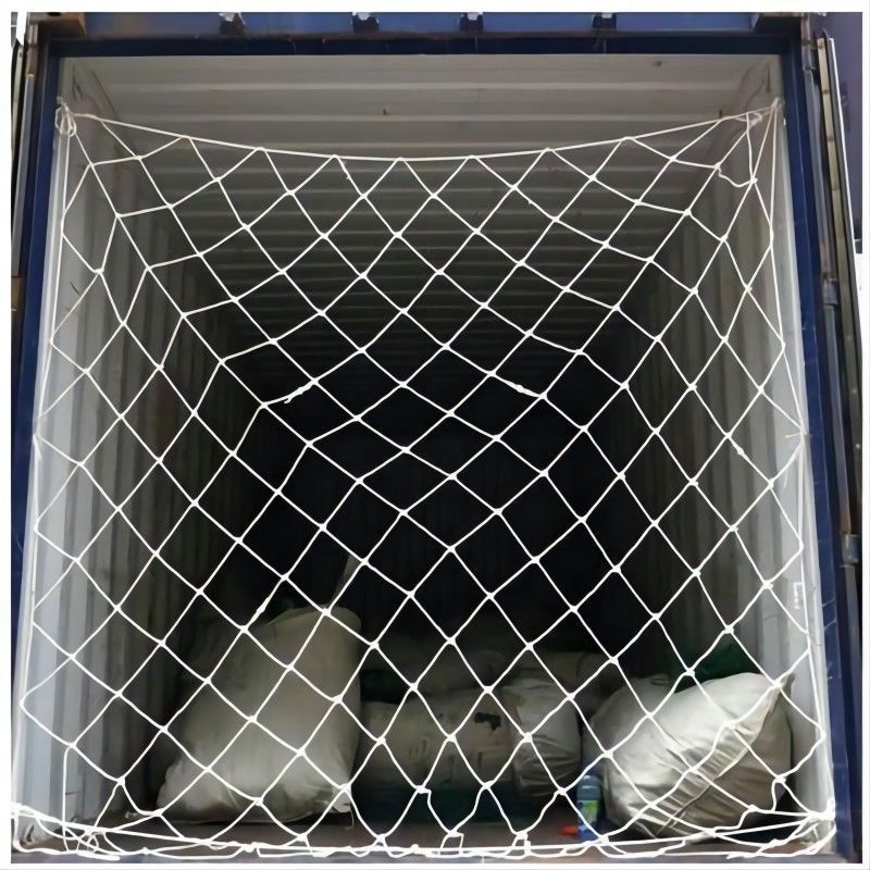 Wholesale Qianshun Adjustable Various Color PP Knotless Net Knotted Net Lightweight Car Trailer Truck Container Pallet Cargo Net