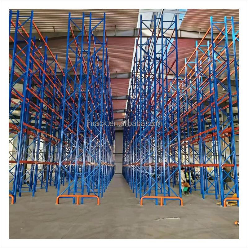 Custom Euro Very Narrow Aisle Racking System Van Galvanized Narrow Pallet Racking For Warehouse Shelving Solutions