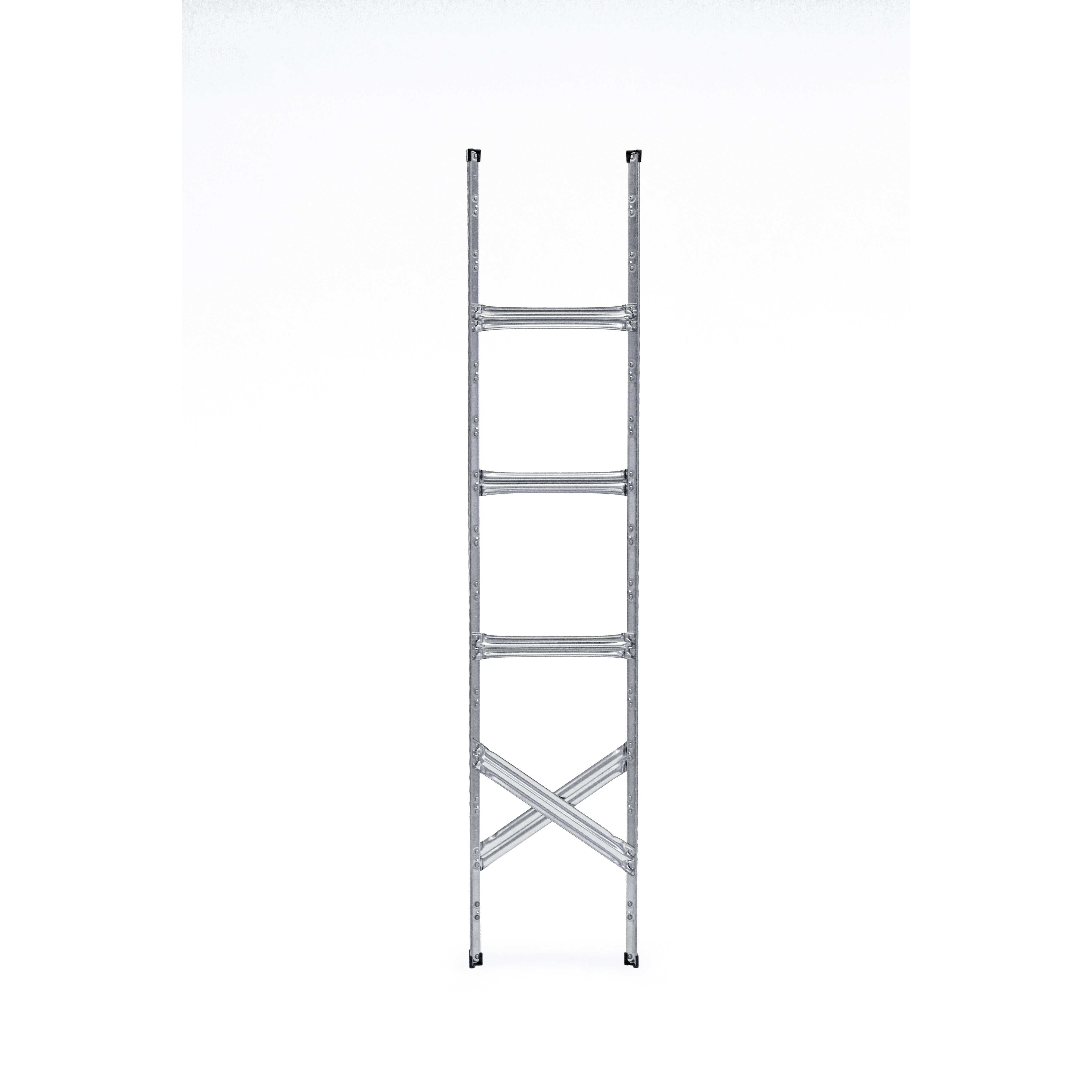 Factory Price 5-Layer Adjustable White Galvanized Steel Boltless Stacking Rack Shelf for Warehouse Storage