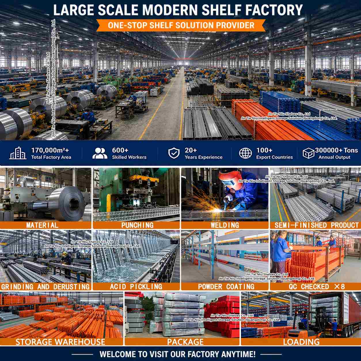 3 Beam Levels 3000KG Cold Rolled Steel Powder Coated High Bay Heavy Duty Pallet Rack System for Logistics Warehouse